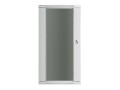Lanberg Szafa instalacyjna wisząca 19'' 27U 600X600mm szara (drzwi       szklane)