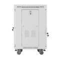 Lanberg Szafa stojąca rack 19 cali 15U 600X600 szara LCD flack pack