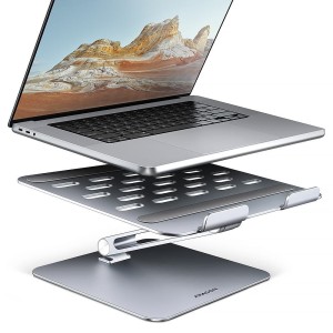 AXAGON STND-LQ Podstawa do laptopów aluminiowa 10-17.3 cali, regulowane kąty nachylenia, Szara