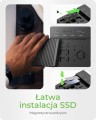 IcyBox Duplicator (klonowanie 1:3) dla NVMe M.2 SSD IB-4013MCL-C4 4-Bay USB4