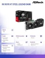 ASRock Karta graficzna RX 9070 XT STEEL LEGEND DARK 16GB GDDR6 256bit 3DP/HDMI