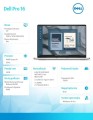 Dell Laptop Dell Pro 16 PC16255/AMD Ryzen AI 7 PRO 350/16GB/512GB SSD/16.0 FHD+/Radeon 860M/FgrPr/FHD/IR Cam/Mic/WLAN+BT/Backlit Kb/3Cell/W11P