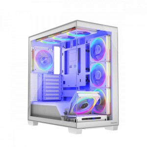 MODECOM Obudowa PC STELLAR 8F ARGB 20 Biała