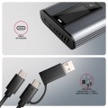 AXAGON EEM2-SD2 Obudowa zewnętrzna aluminiowa bezśrubowa USB-A/C 3.2 Gen2 M.2 NVMe/SATA display LCD