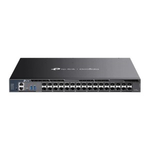 TP-LINK Przełącznik zarządzalny SX6632YF agregujący L3   Omada, stackowalny, 26 slotów SFP+ 10G, 6 slotów SFP28 25G