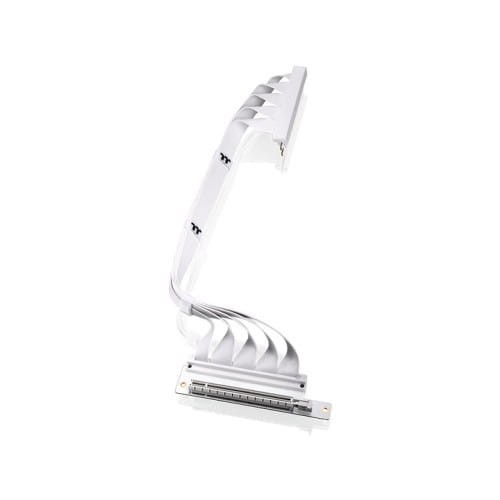 Thermaltake Taśma Riser  - PCI- E 4.0 x16 Extender - 400mm Dual 90° - Snow