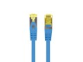 Lanberg Patchcord kat.6a S/FTP LSZH CU 0.25m niebieski fluke