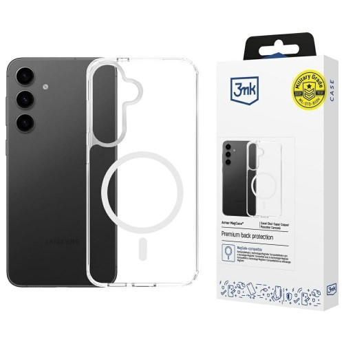 3MK Etui Armor MagCase do Samsung S24/S25 MagSafe przezroczysty