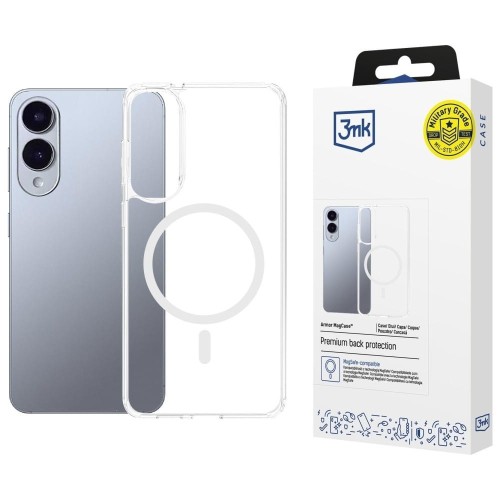 3MK Etui Armor MagCase do Samsung S25 Ultra MagSafe przezroczysty