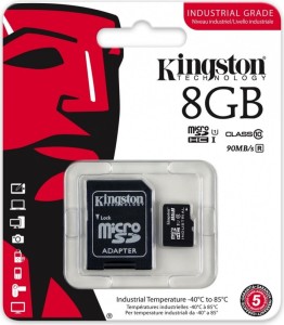Kingston Karta pamięci microSD 8GB CL10 UHS-I Industrial