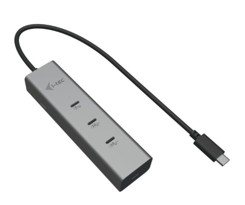 i-tec HUB USB-C Charging Metal 5 port with USB-C video 8K + Power Delivery 85W