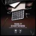 AXAGON Klawiatura HMC-KB-CRL USB-C 5Gbps z wieloportowy hub 9in1, SD/microSD, 3x USB-A, HDMI 4K/60Hz, PD 100W, Audio, Cyrillic layout, 60cm USB-C kabe