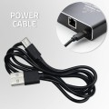 Qoltec Rozdzielacz splitter Ethernet  mini SWITCH 1x4 RJ45 | 1000Mb/s | USB-C | Aluminium