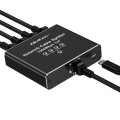 Qoltec Rozdzielacz splitter Ethernet  mini SWITCH 1x4 RJ45 | 1000Mb/s | USB-C | Aluminium
