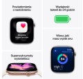Apple Watch Series 11 GPS+Cellular koperta 46 mm z aluminium w kolorze gwiezdnej szarości, pasek sportowy w kolorze czarnym - rozmiar M/L