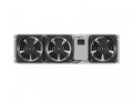Lanberg Panel wentylacyjny pionowy 19 cali 3U do szaf rack, trzy wentylatory, 230V, szary