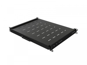 Lanberg Półka wysuwana do szaf rack 19 cali  350mm czarna