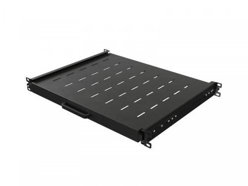 Lanberg Półka wysuwana do szaf rack 19 cali  350mm czarna