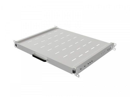 Lanberg Półka wysuwana do szaf rack 19 cali 350mm szara