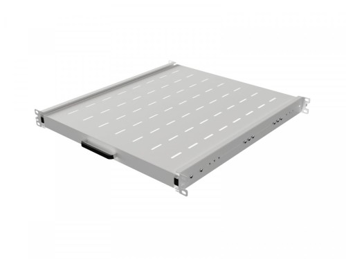 Lanberg Półka wysuwana do szaf rack 19 cali 500mm szara