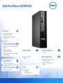 Dell Komputer Pro Micro QCM1250 Win11Pro U5 235T/16GB/512GB/INT/WLAN+BT/Kb/90W/TPM/3Y ProSupport