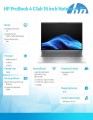 HP Inc. Notebook ProBook 4 G1ah R5-220 512GB/16GB/W11P/16.0   C51HKET