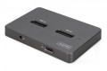Digitus Stacja dokująca USB-C 3.2 Gen2 dla dysków SSD M.2 Duo NVMe oraz SATA (max. 2x 4 TB) z czytnikiem kart SD-Express 7.1 (max. 2 TB), czarna