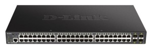 D-Link Przełącznik DGS-1250-52XMP 48GE PoE+ 4SFP+