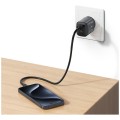 USAMS Ładowarka sieciowa T66 45W CC290 GaN Fast charge 1xUSB-A 1xUSB-C srebrny