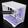 Chieftec Obudowa VISIO GM-30W-T G-OP 6xwentylator ARGB biała