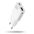 everActive Ładowarka sieciowa SUPER SLIM QC 3.0 30W 1XUSB 1XUSB-C biała SC-380Q