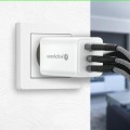 everActive Ładowarka sieciowa GAN QC 4+ 65W 1XUSB 2XUSB-C biała SC-655Q