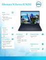Dell Laptop Alienware 16 Aurora AC16250 Win11Pro C9 270H/16GB/1TB/16.0 WQXGA/GeForce RTX 5060/WLAN + BT/Backlit Kb/6 Cell