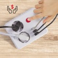 Maclean Listwa zasilająca 2 gniazda MCE387 W 3xUSB, 110-240V AC 50/60Hz, 2.1A max 2500W, 1.5m, biała