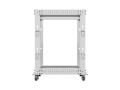 Lanberg Stojak Open rack 19 cali 15U 600x600-1100 regulowany szary