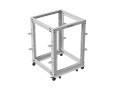 Lanberg Stojak Open rack 19 cali 15U 600x600-1100 regulowany szary