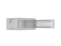 Lanberg Szafa instalacyjna rack wisząca 19 cali 4U 600x450 drzwi perforowane (flat pack) szara