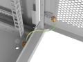 Lanberg Szafa instalacyjna rack wisząca 19 cali 4U 600x450 drzwi perforowane (flat pack) szara