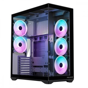 MODECOM Obudowa Volcano Space XL ARGB Full Tower 5 wentylatorów, czarna