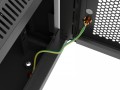 Lanberg Szafa instalacyjna rack wisząca 19 cali 6U 600x600 czarna drzwi perforowane (flat pack)