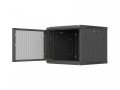 Lanberg Szafa instalacyjna rack wisząca 19 cali 9U 600x600 czarna drzwi     perforownae ( flat pack)