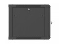Lanberg Szafa instalacyjna rack wisząca 19 cali 9U 600x600 czarna drzwi     perforownae ( flat pack)
