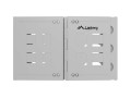 Lanberg Uchwyt ścienny rack 19" 6U 497x400/240 szary