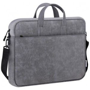 Defender Torba SOLID LEATHER 15,6 cala Szara