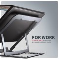 AXAGON STND-LAG Podstawa do laptopów aluminiowa 10-17,3 cala 8 regulowanych pozycji, Szara