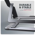 AXAGON STND-LAG Podstawa do laptopów aluminiowa 10-17,3 cala 8 regulowanych pozycji, Szara