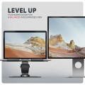 AXAGON STND-LRB Podstawa do laptopów aluminiowa 10-17,3 cala regulowana wysokość, obrotowa o 360 stopni, Czarna