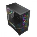 MODECOM Obudowa PC VOLCANO STELLAR PLUS ARGB MIDI 8F Czarna