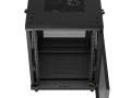 Lanberg Szafa instalacyjna rack stojąca 19 cali 15U 600x600 drzwi perforowane czarna (Flat pack)