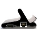4smarts Podstawka tablet/smartphone 7w1 DeX 2xUSB-C/ 2xUSB-A/ HDMI/SD/   microSD/ RJ45